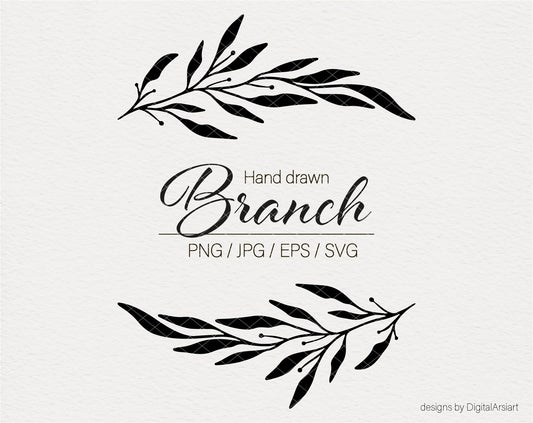 Branches floral borders svg - 0587