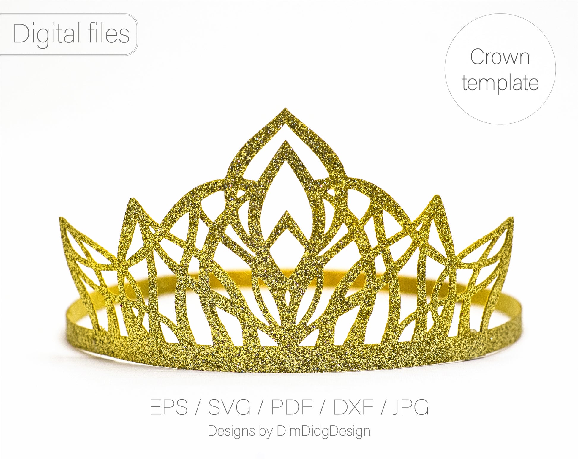 yellow princess crown