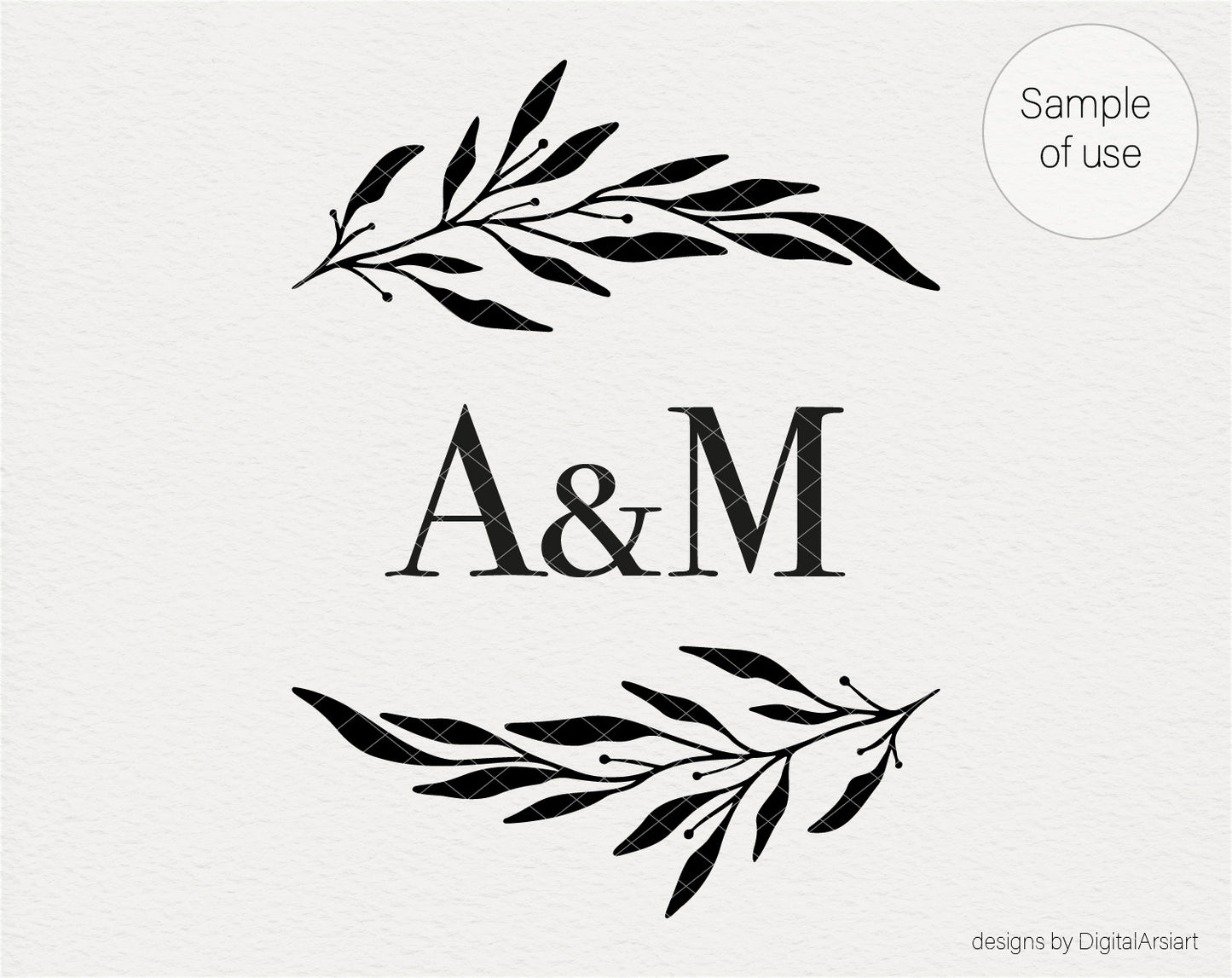 Branches floral borders svg - 0587