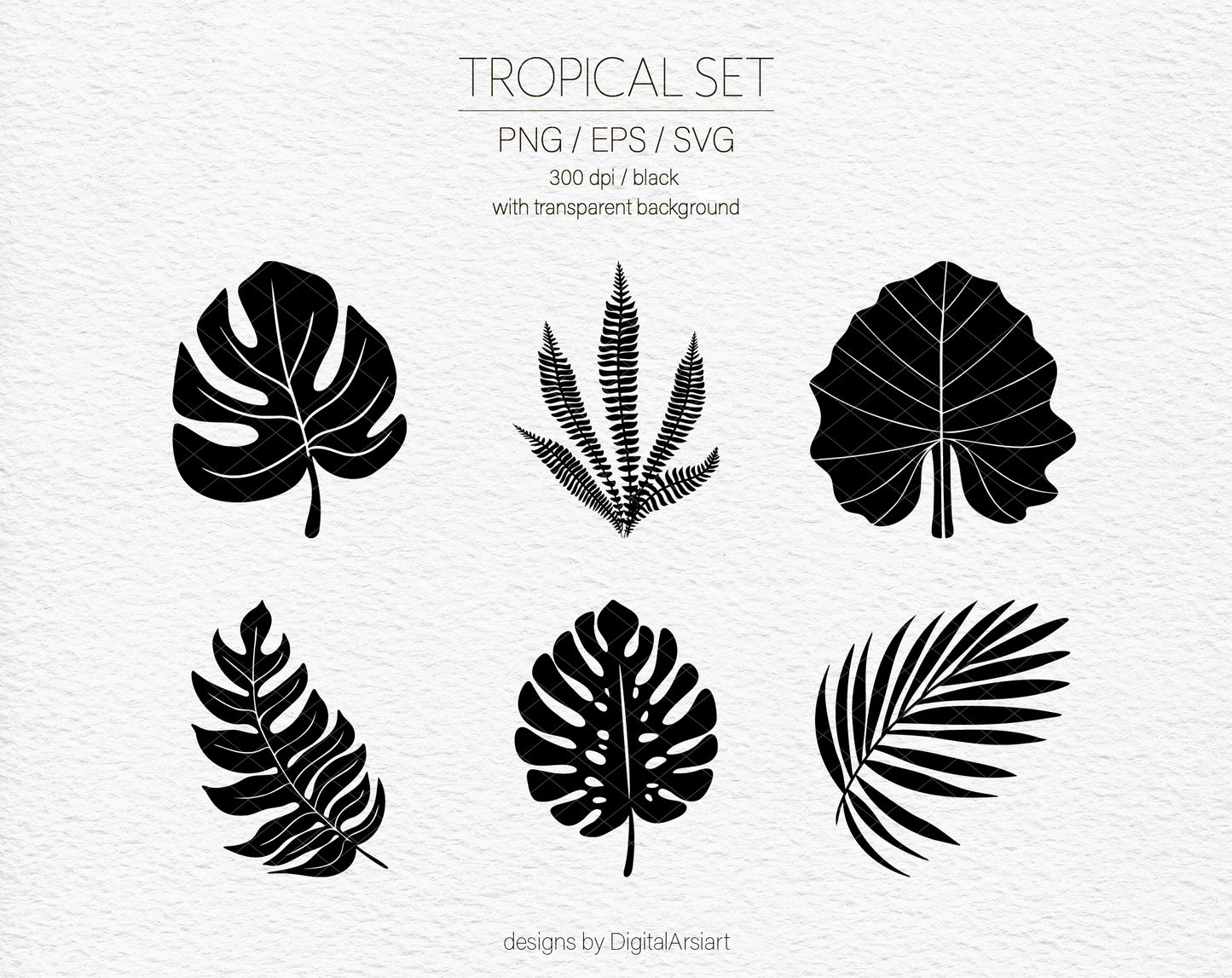 Tropical leaves svg - 0294