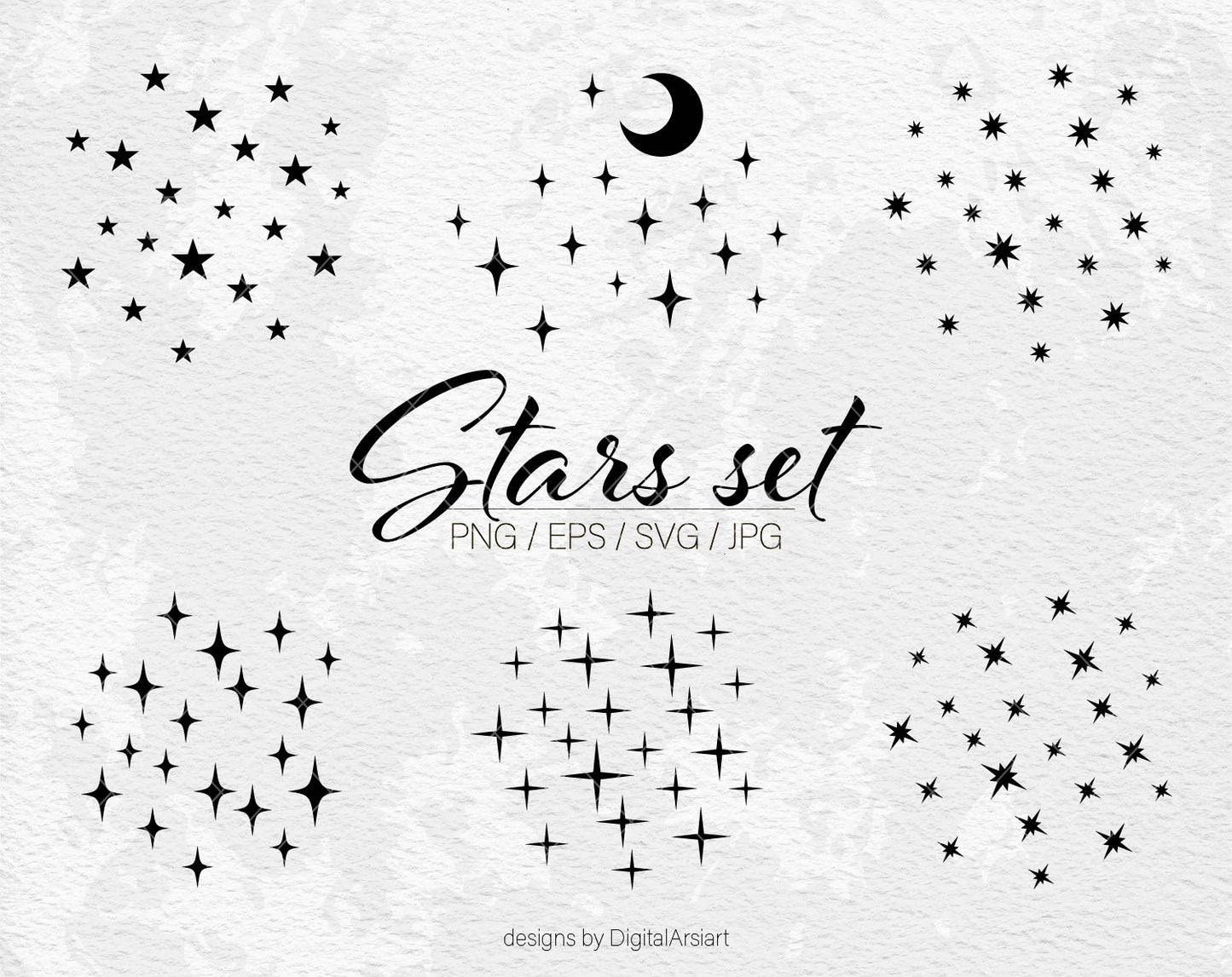 Stars svg Moon svg - 0466