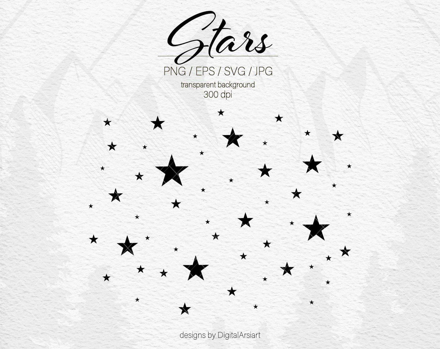 Stars silhouette svg - 0478