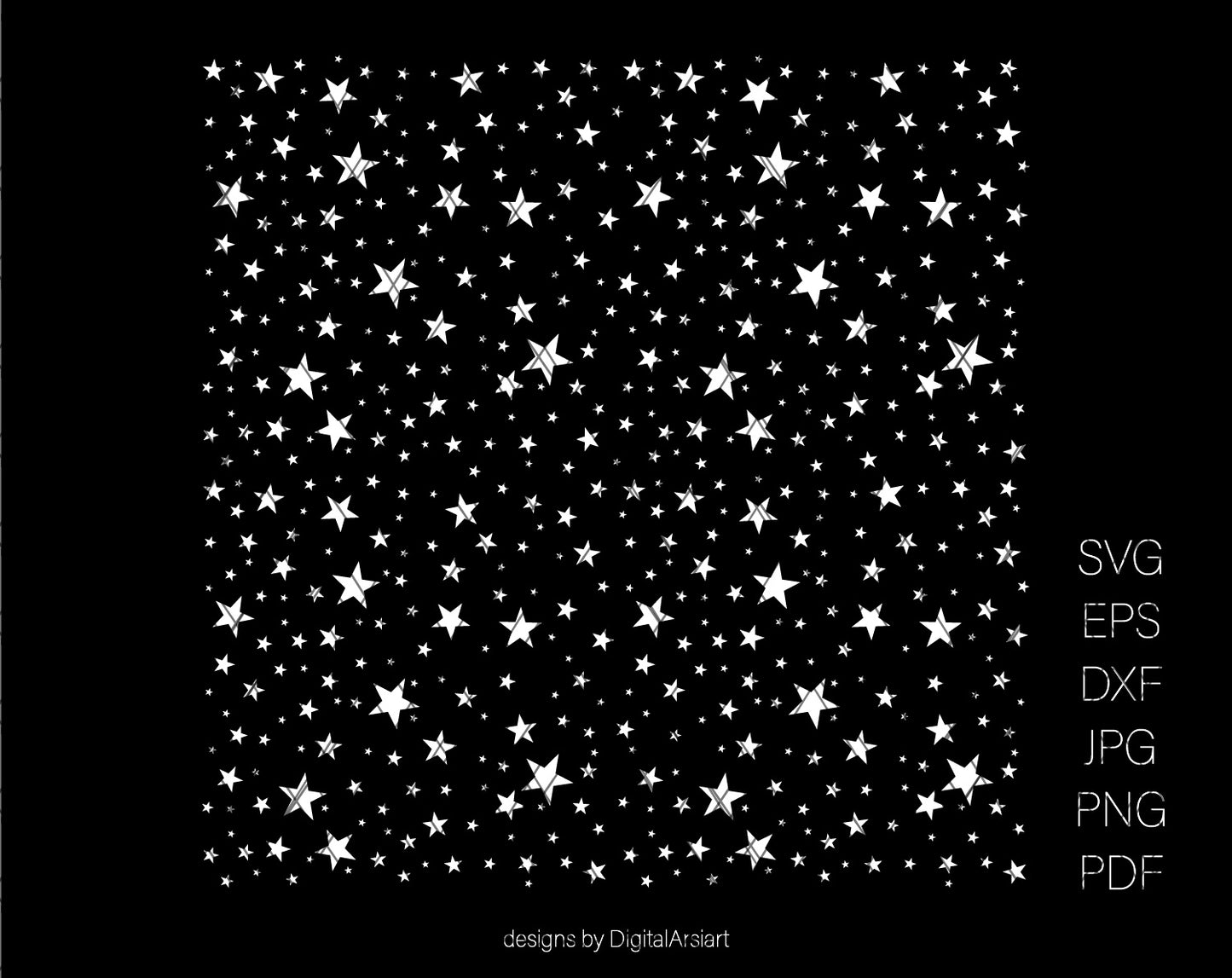 Seamless star pattern svg - 0842