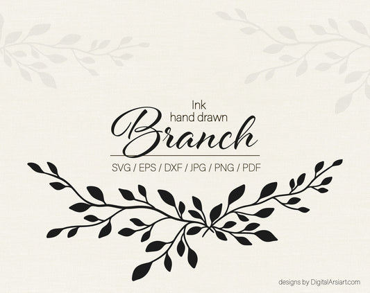 Branch svg Floral border - 0708