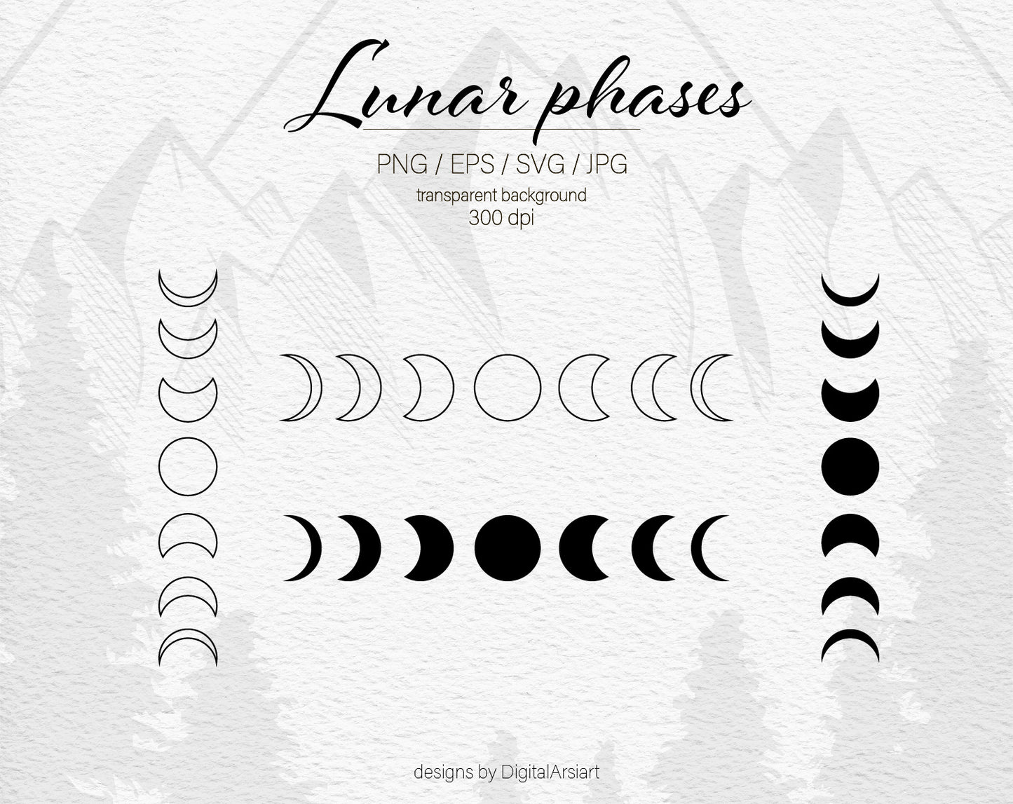 Moon phases svg - 0475